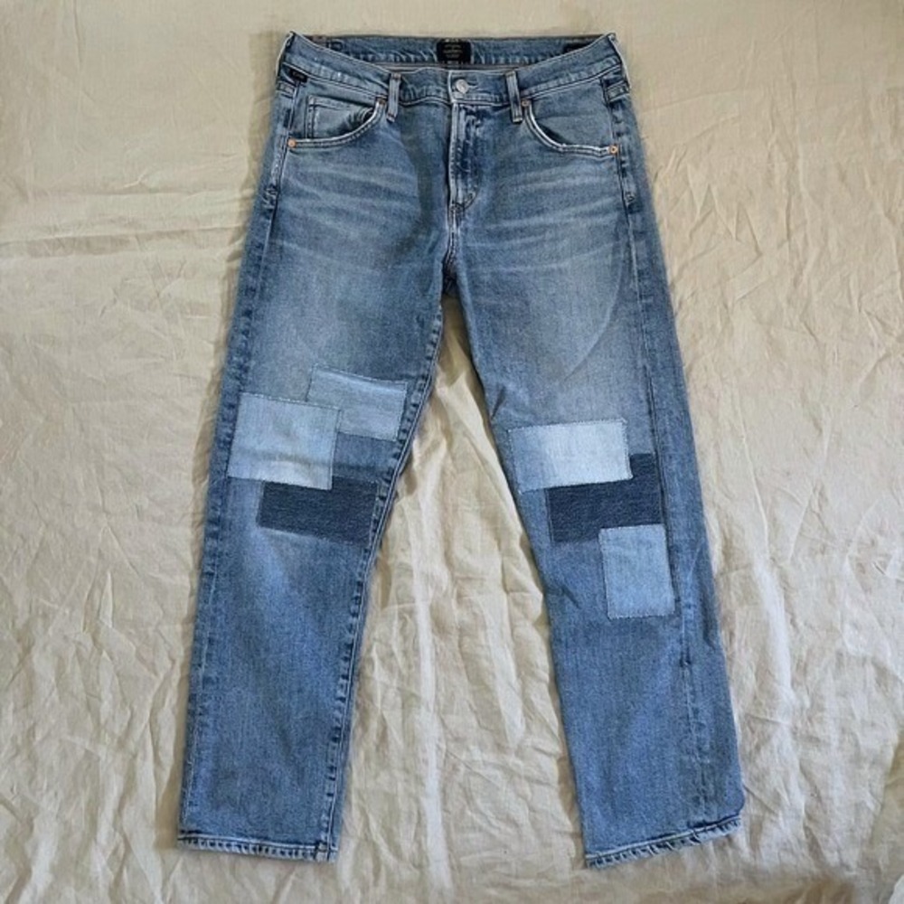 Citizens Of Humanity Patchwork Jeans 28 Emerson Slim Boyfriend